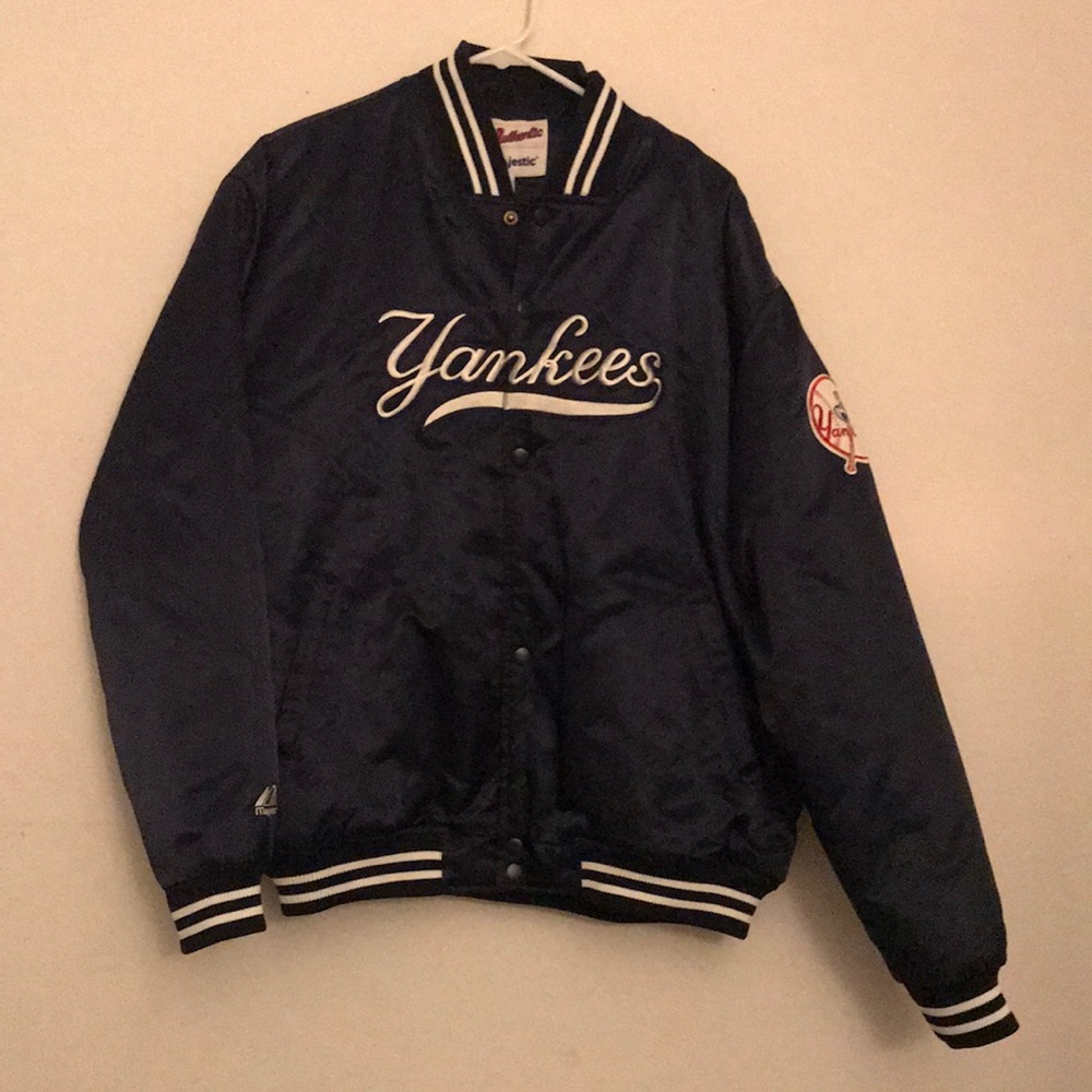 Authentic Majestic Yankees Varsity Bomber Jacket
